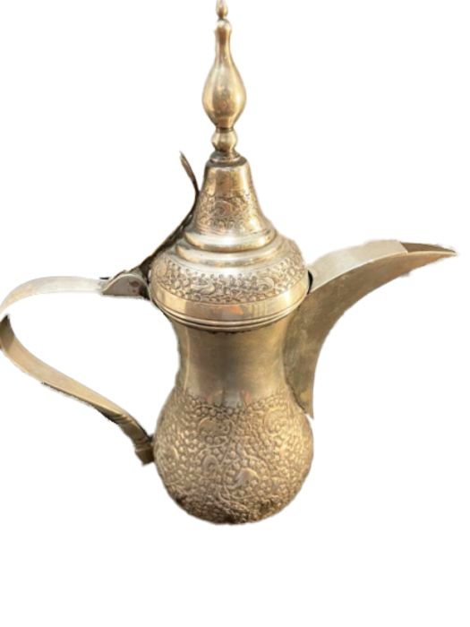 Silver Arabic Teapot 19th century Beautifully Detailed & Metalwork