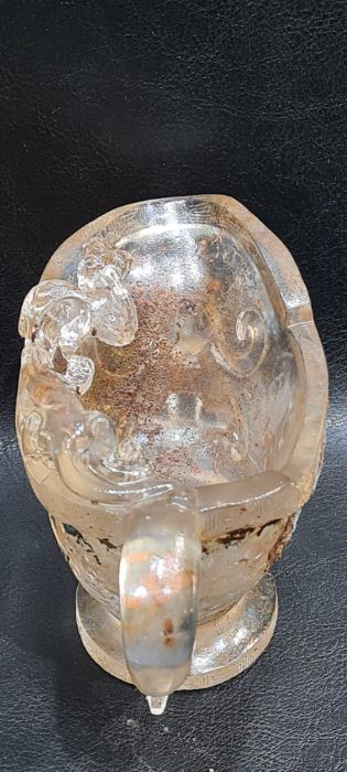 Rare Chinese Rock Crystal/Glass Libation Cup - Image 6 of 9