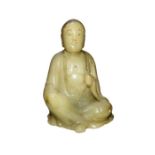 18th Century Chinese Louhan Soapstone Figure