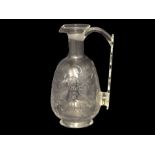 Rock Crystal Style Ewer For Islamic Market Decorated With Tigers & Floral Scenes