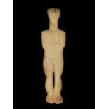 A RARE FIGURAL SHAPE ANCIENT ALABASTER IDOL