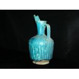 12TH CENTURY ISLAMIC TURQUOISE EWER