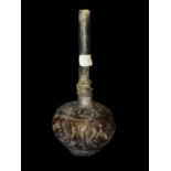 ISLAMIC BROWN GLASS SPRINKLER 12TH CENTURY