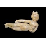 Hellenistic Reclining Alabaster Figure 3rd BC