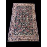 Iran Probably Kashan Floral Carpet 225CM X 142CM
