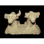 Indus Valley Twin Clay Bull Figure