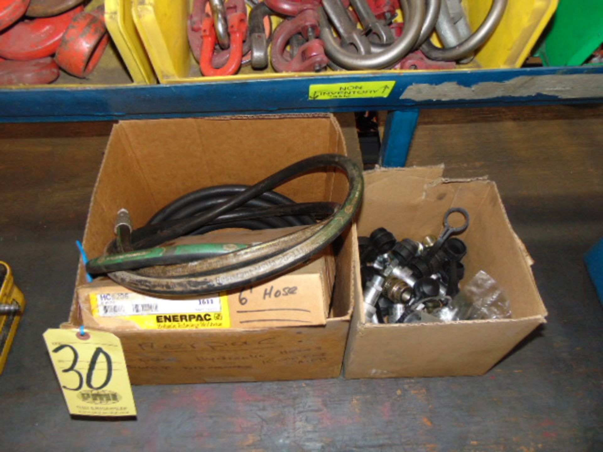LOT CONSISTING OF: Enerpac hoses & fittings, assorted (in two boxes)
