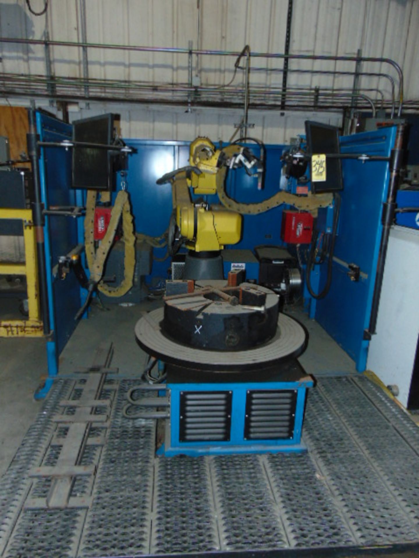 ROBOTIC WELD OVERLAY SYSTEM, ARC SPECIALTIES MDL. GMAW-GTAW ROBOT, new 2013, Fanuc Arcmate Mdl.