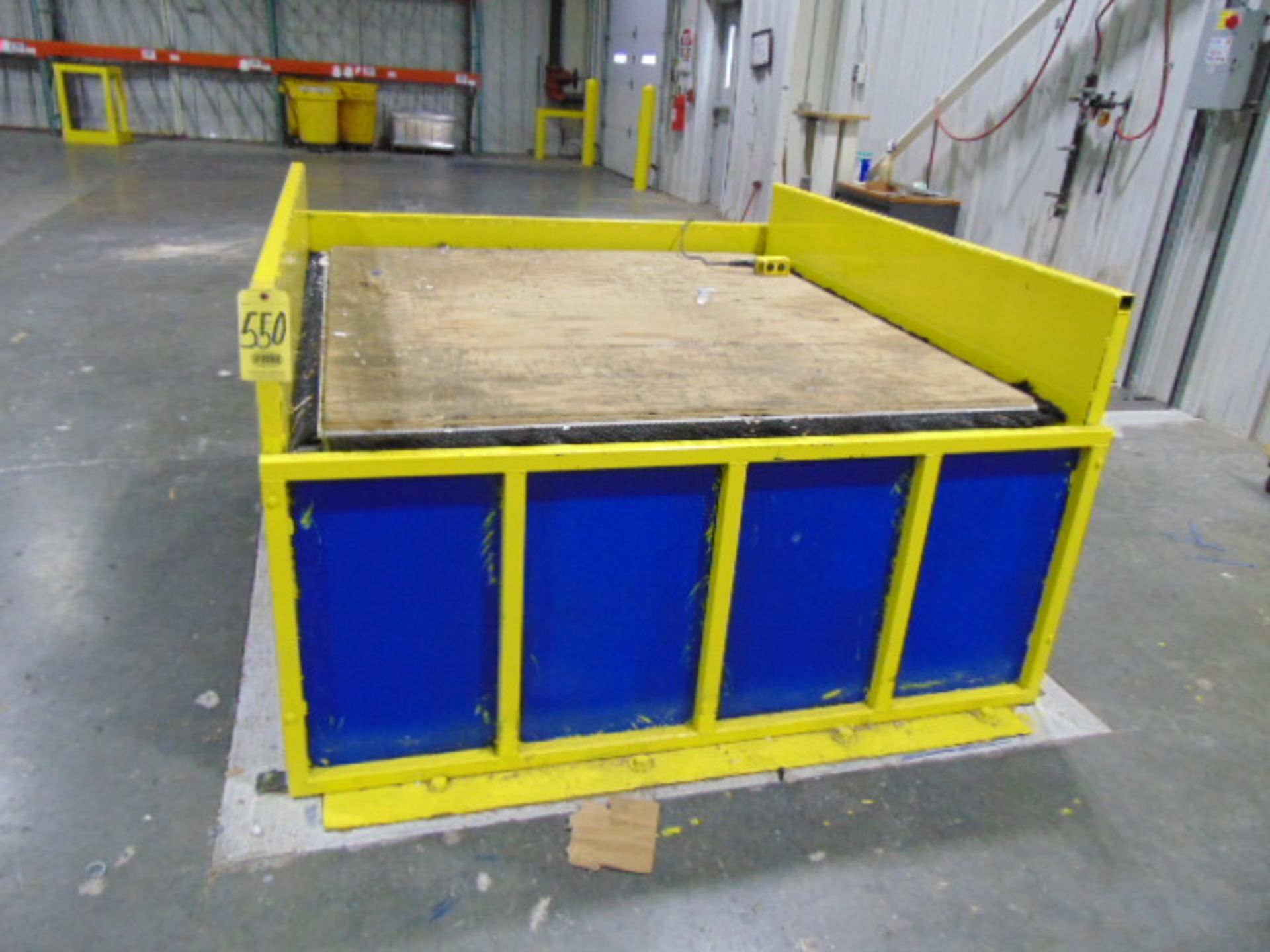 HYDRAULIC SCISSOR LIFT TABLE, APPROX. 60” X 60”, w/controls (Located at: 401 Stephen Taylor Blvd.