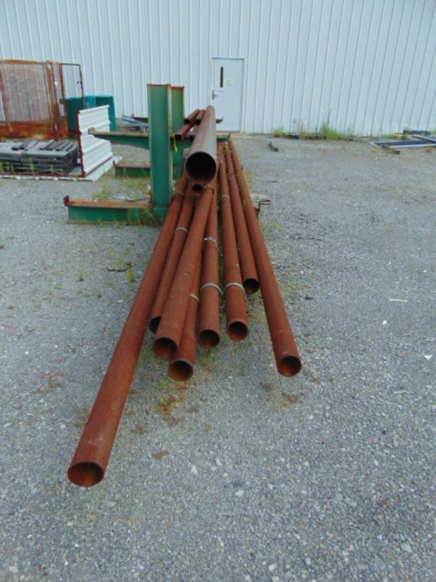 LOT OF STEEL, w/ cantilever rack, assorted (in yard) (Located at: 401 Stephen Taylor Blvd. - Image 2 of 2