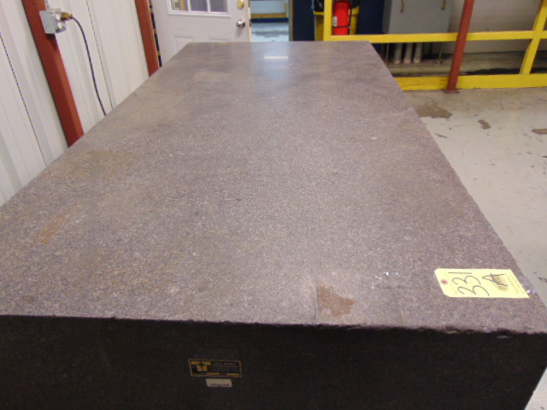 GRANITE SURFACE PLATE, TRU-STONE CORP., 96" X 48" X 12", Grade A, S/N 6294 - Image 2 of 3
