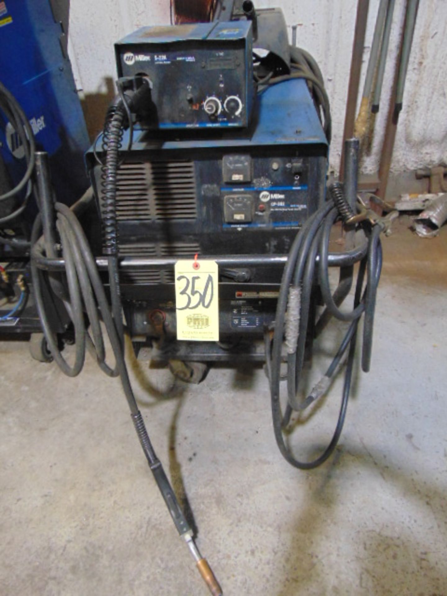 WELDING MACHINE, MILLER MDL. CP302 MIG WELDER, 300 amps @ 32 v., 100% duty cycle, Mdl. S22A wire