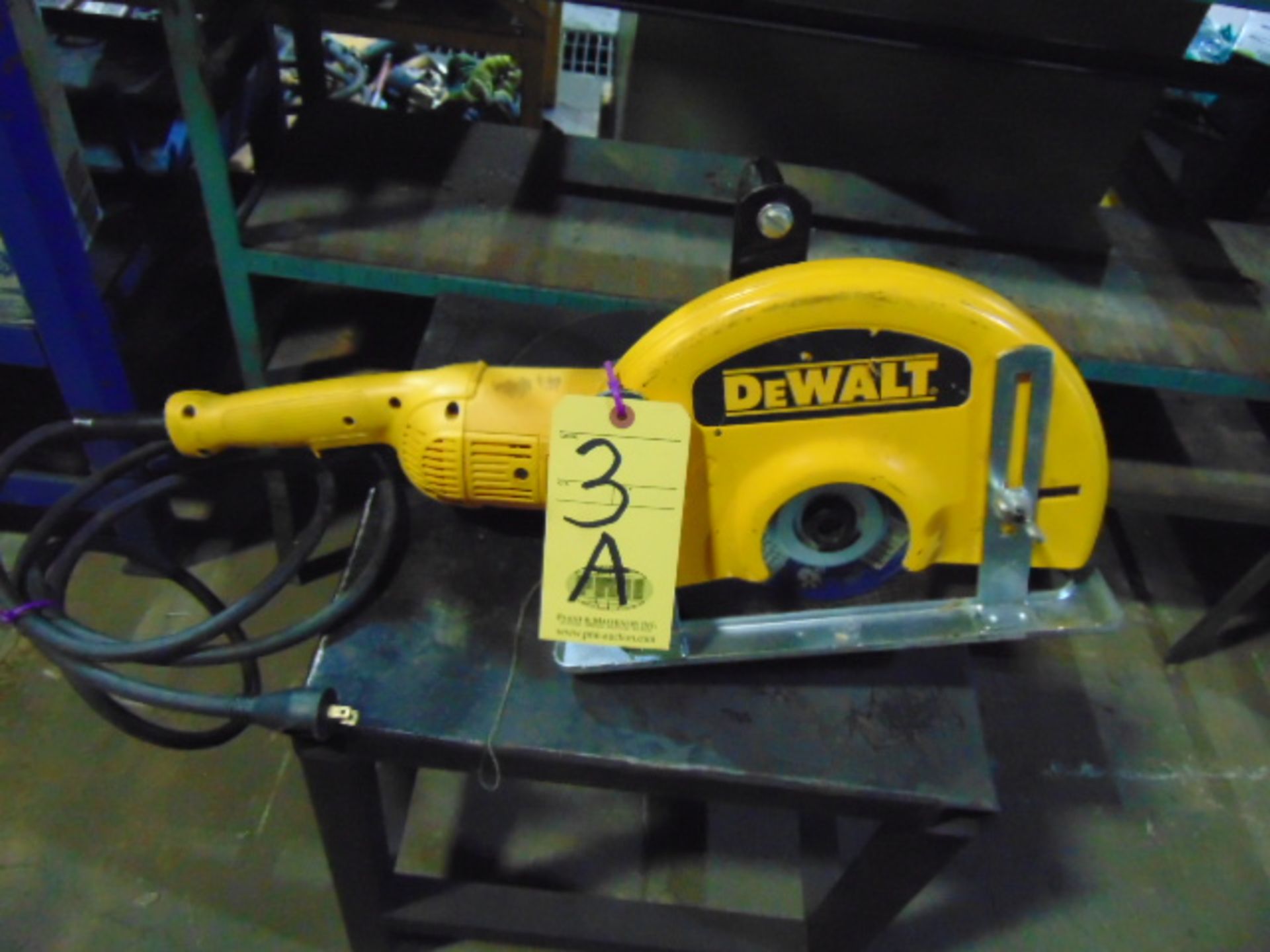 CUT-OFF MACHINE, DEWALT MDL. D28754, handheld, 12"