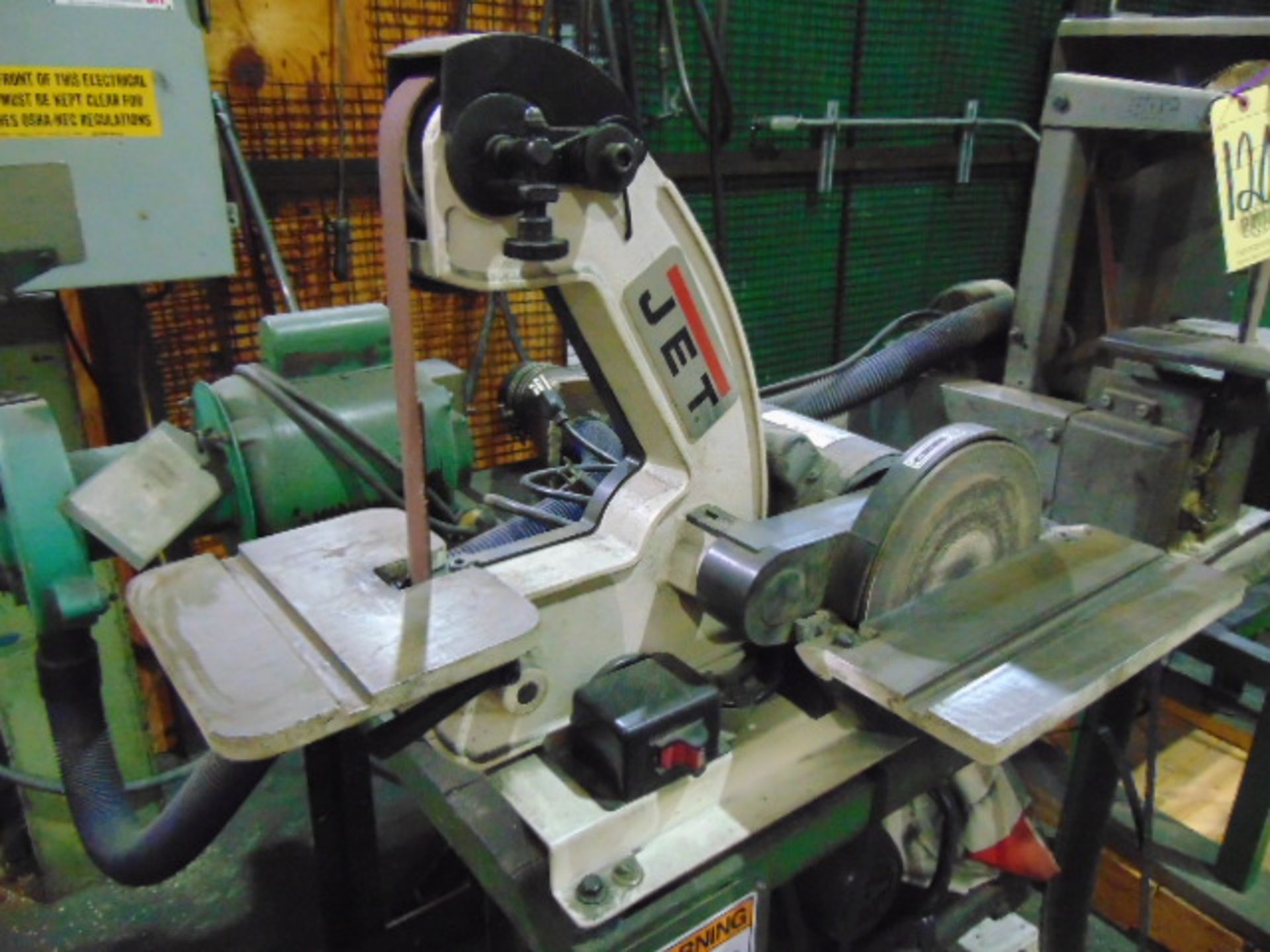 LOT CONSISTING OF: Jet 1" belt sander, single end bench grinder, 1" belt sander, dust collector & - Image 2 of 5