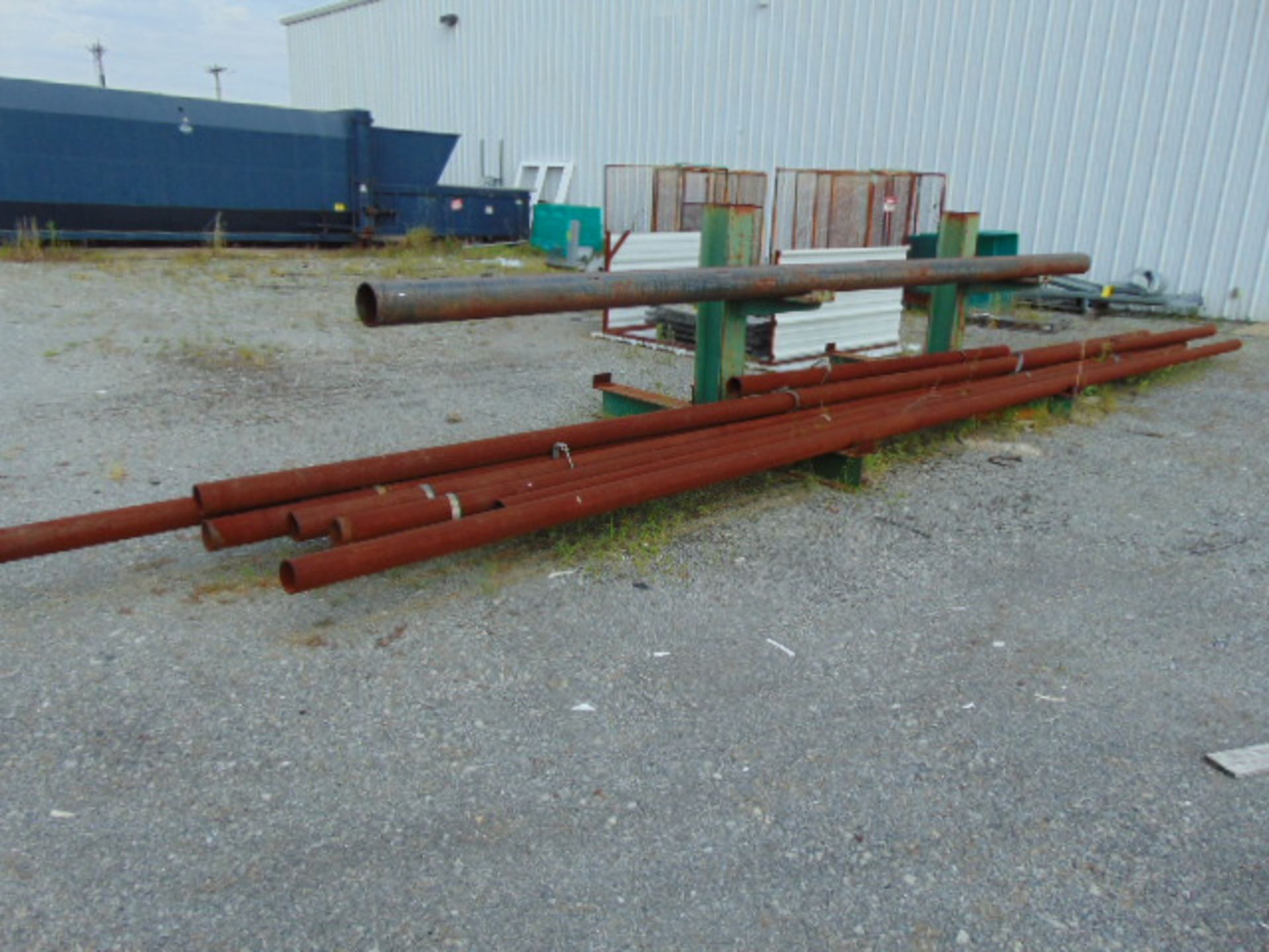 LOT OF STEEL, w/ cantilever rack, assorted (in yard) (Located at: 401 Stephen Taylor Blvd.