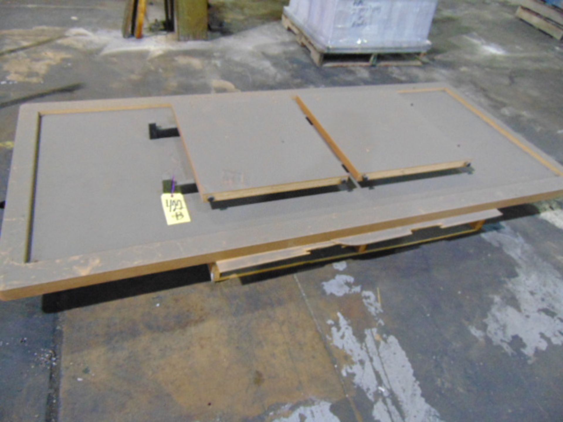 LOT OF DESKS & TABLES, assorted (on four pallets) - Image 3 of 4