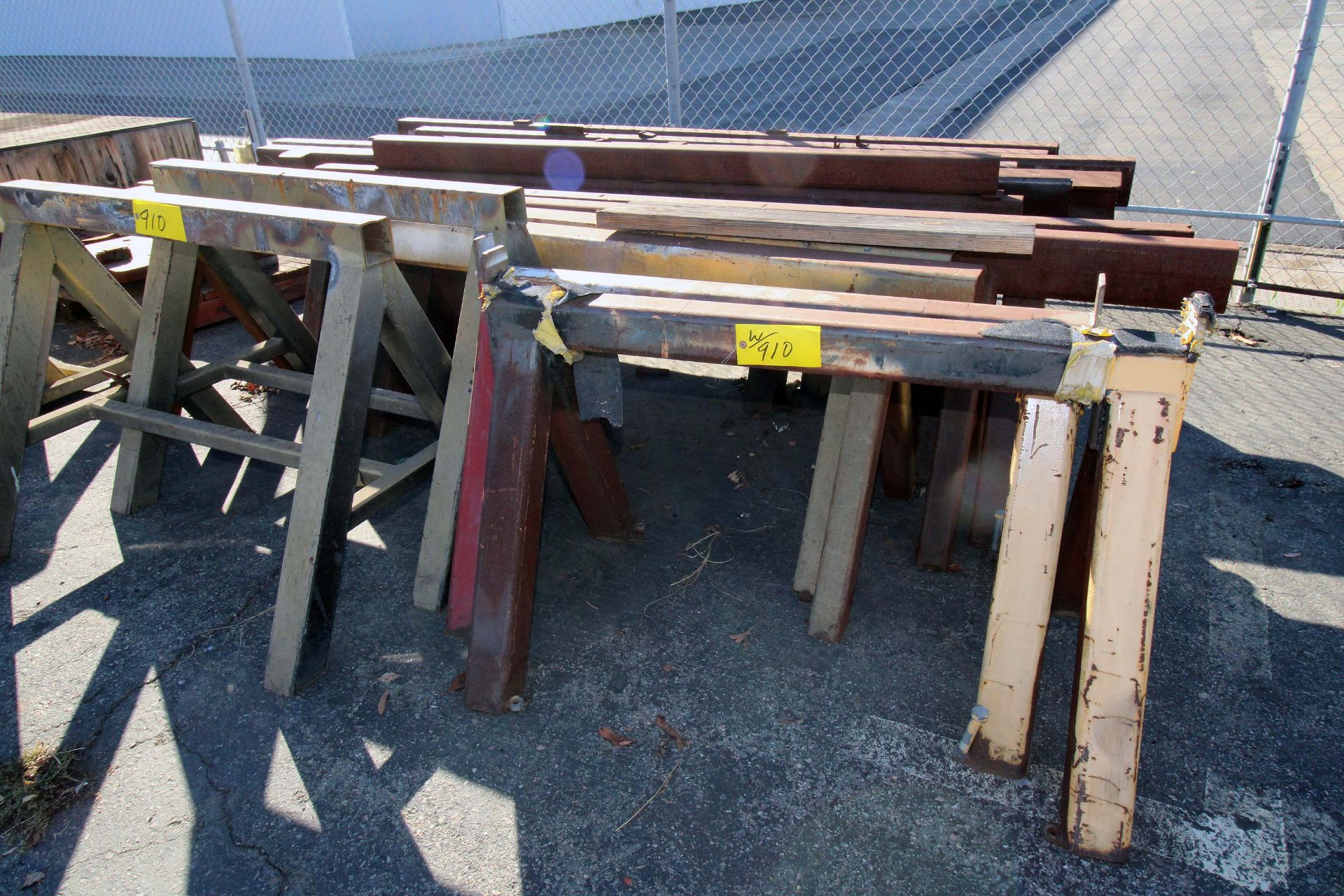 LOT OF STEEL SAW HORSES (APPROX. 8 SETS) - Image 2 of 4