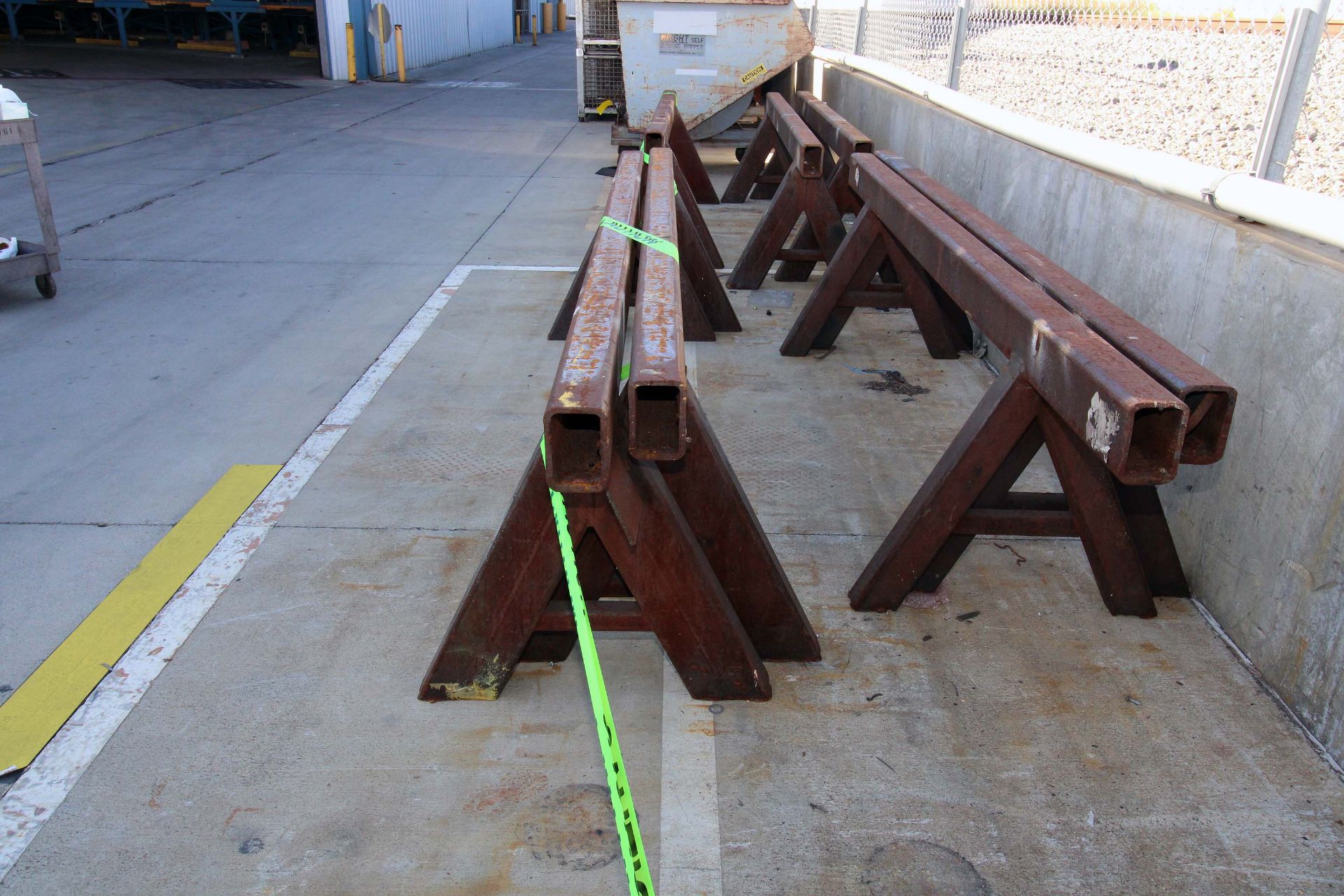 LOT OF STEEL SAW HORSES (APPROX. 9), 30" X 120" L - Image 3 of 6