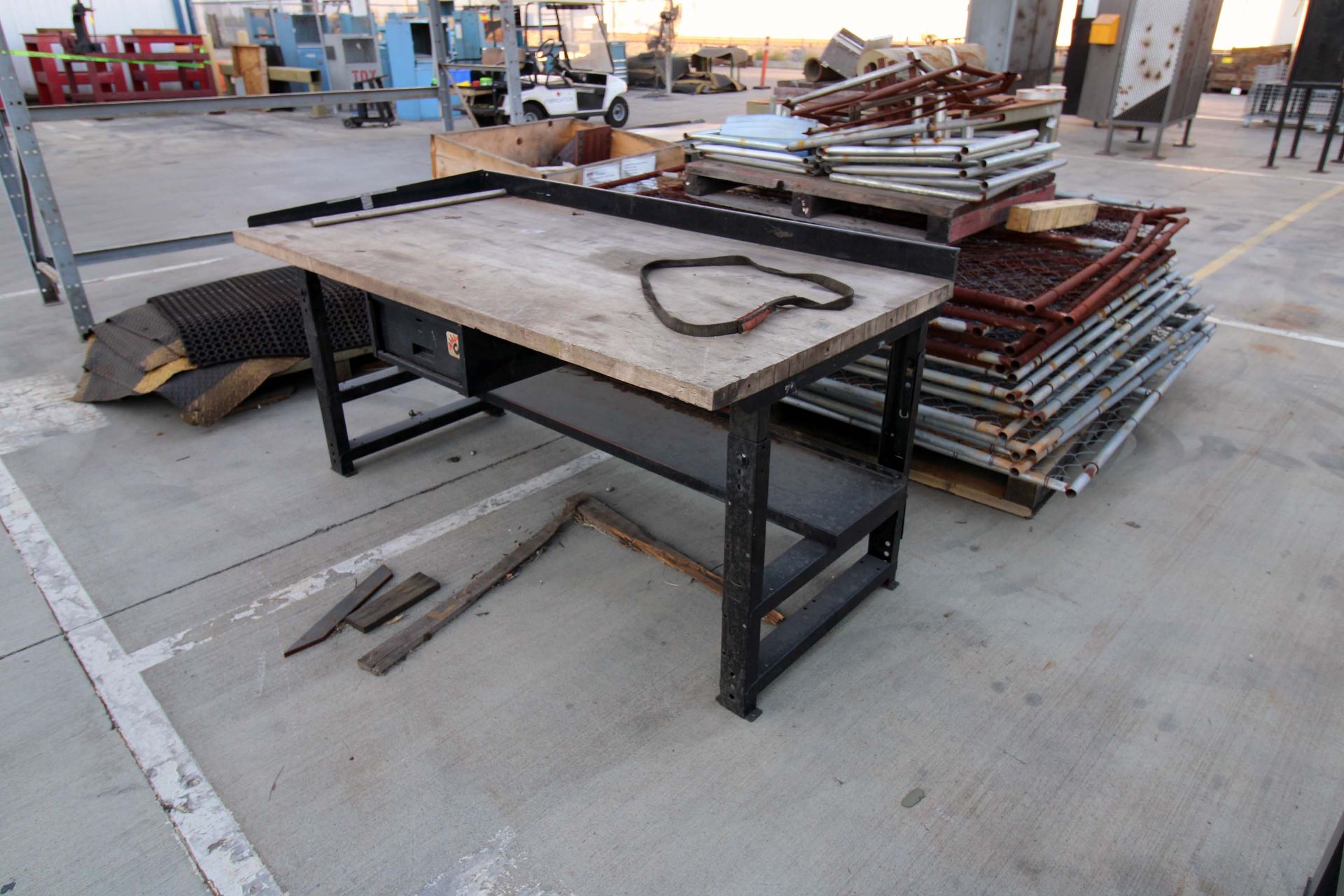 LOT OF METAL WORK TABLES - Image 3 of 3