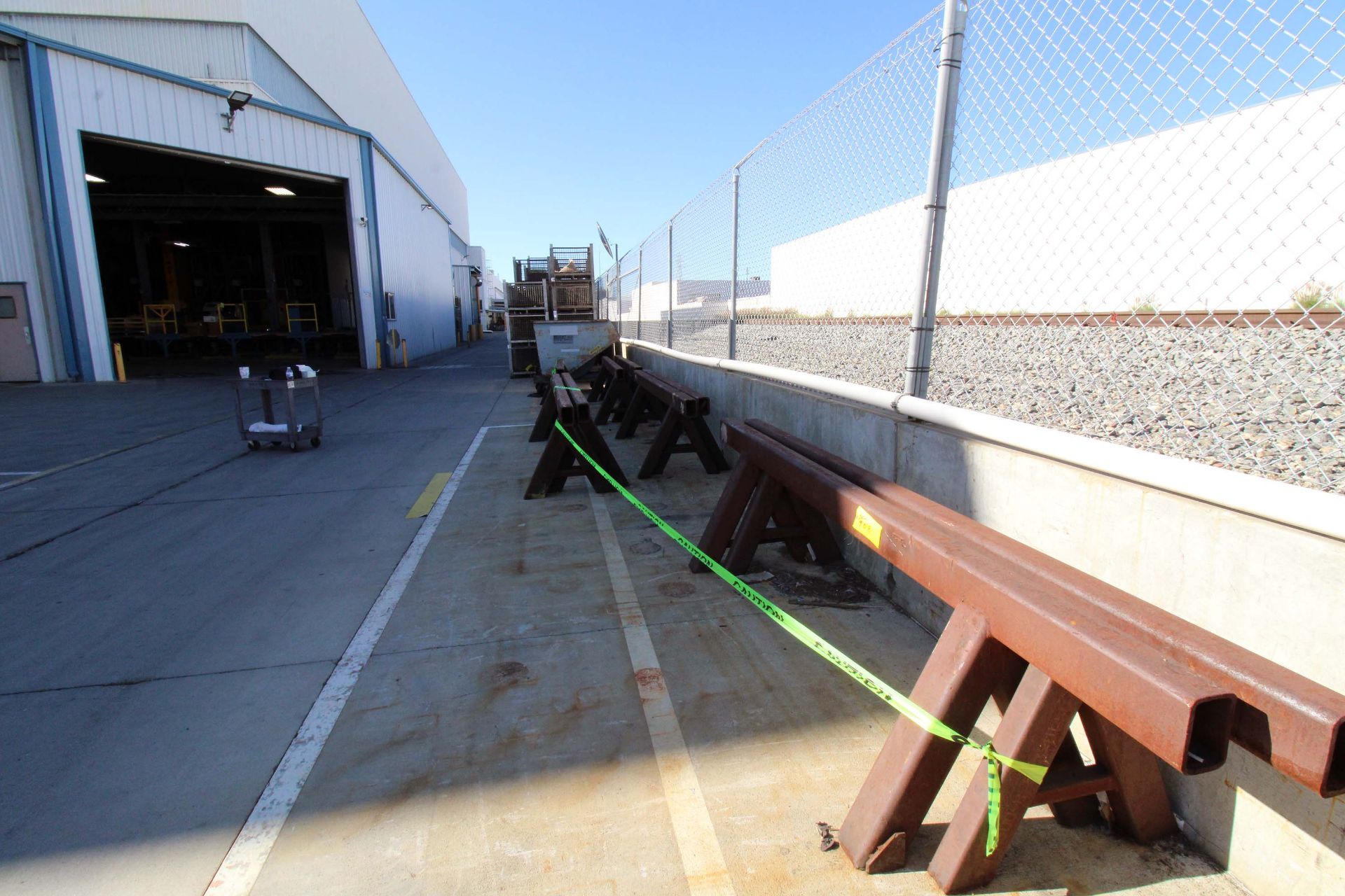 LOT OF STEEL SAW HORSES (APPROX. 9), 30" X 120" L - Image 2 of 6