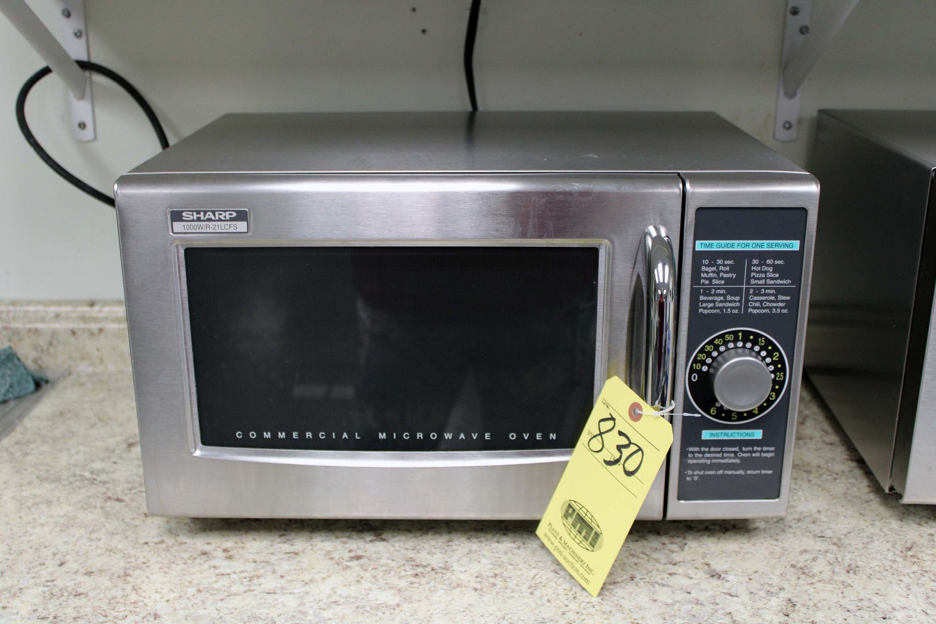 LOT OF MICROWAVES (2): (1) Sharpe Mdl. 1000W4/R-21LC, (1) GE