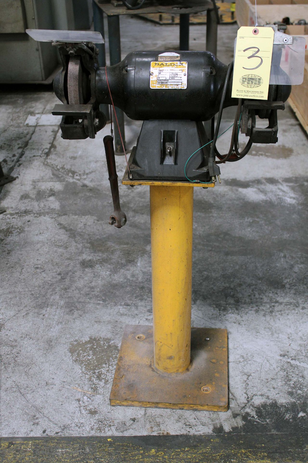 PEDESTAL GRINDER, BALDOR, 7", 3/4 HP