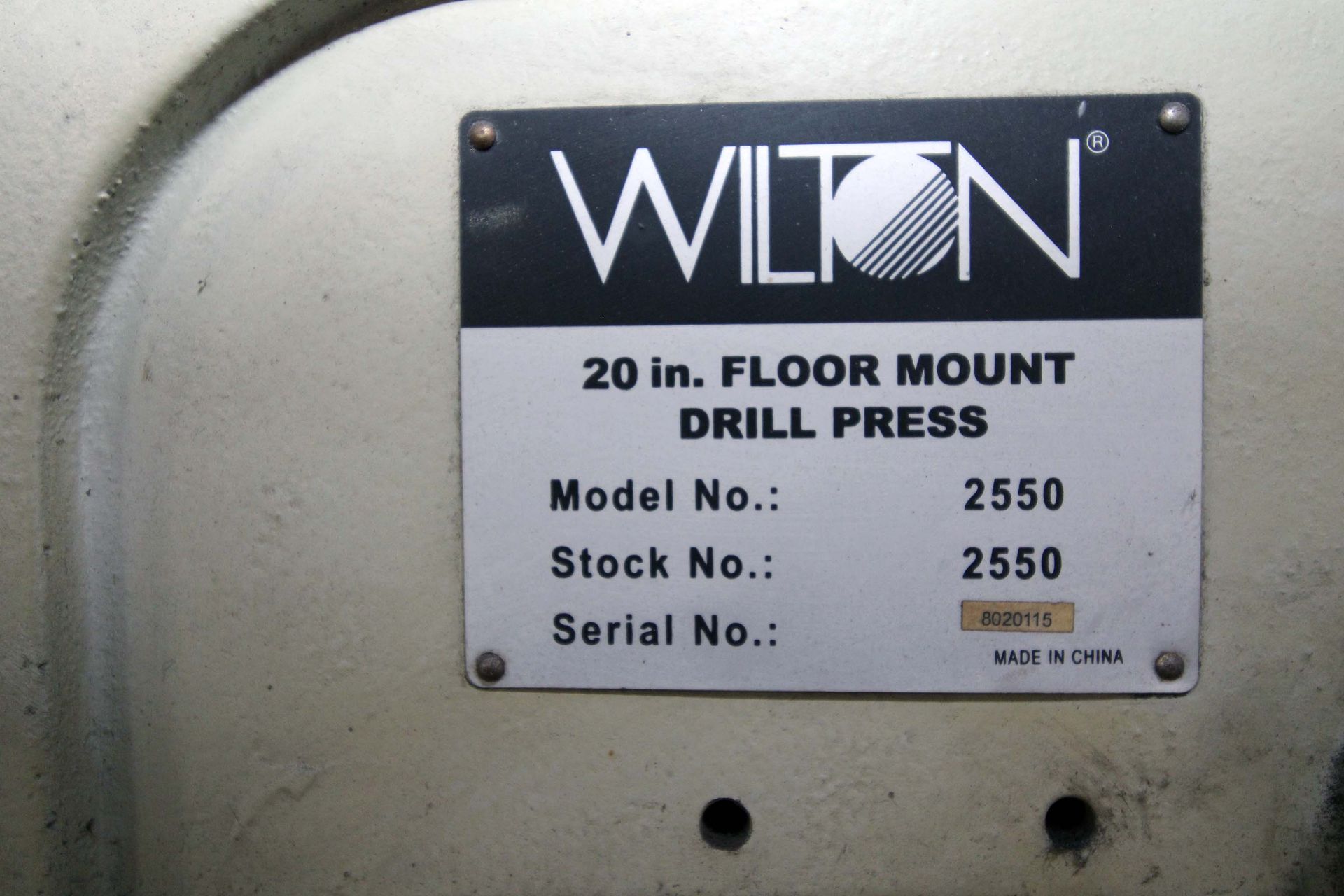 DRILL PRESS, WILTON MDL. 2550, 20" floor mount - Image 4 of 6