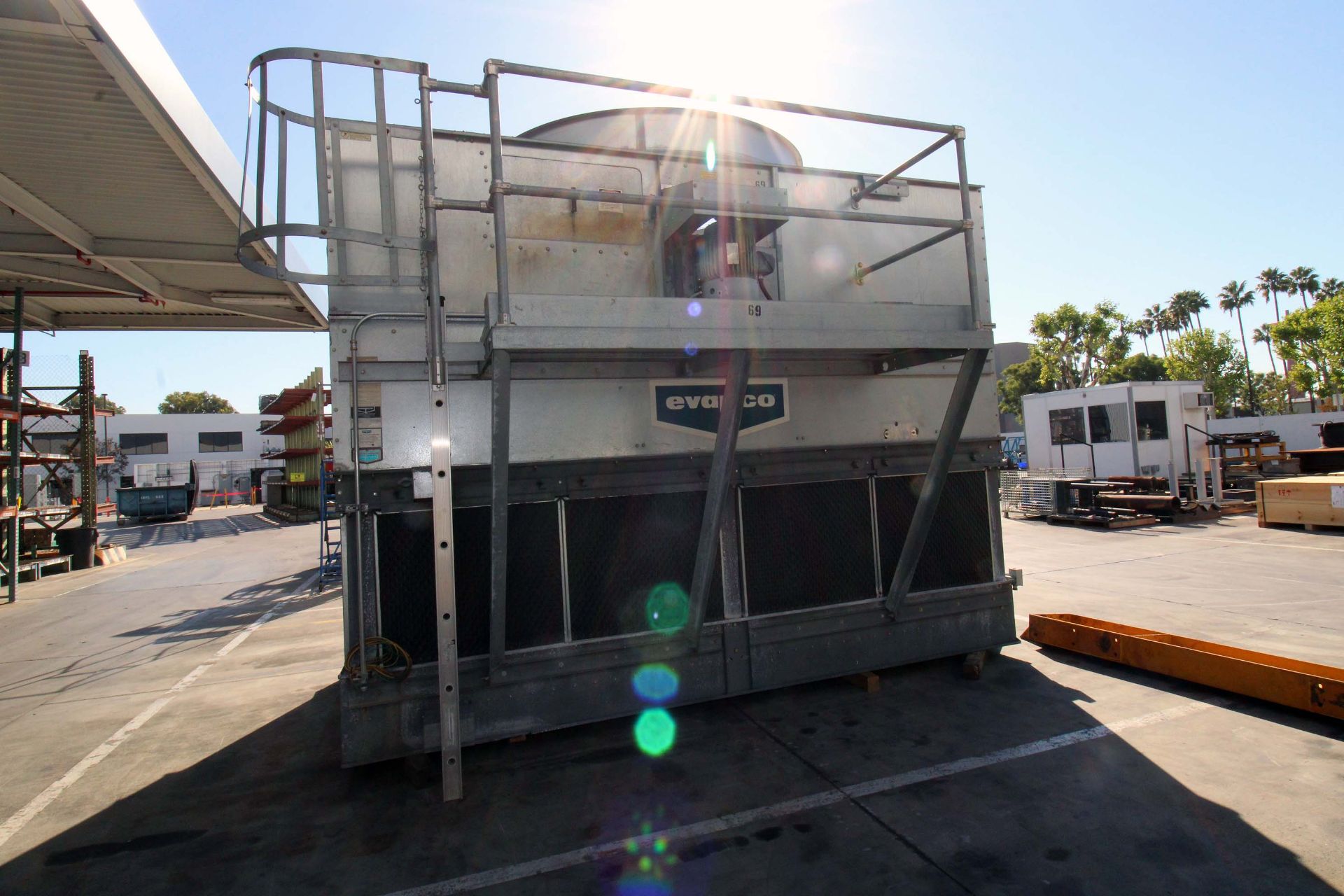 COOLING TOWER, EVAPCO MDL. AT19-314, hot dip galvanized steel, skid mtd., currently dismounted & - Image 3 of 5