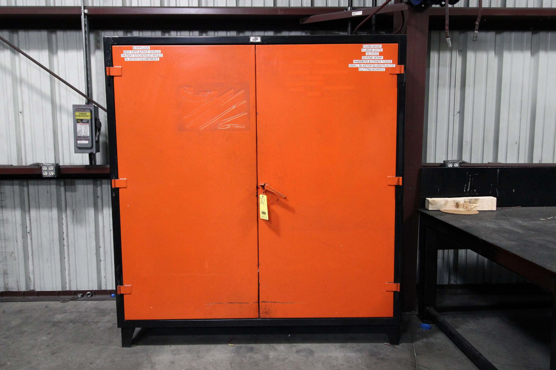 STEEL CABINET, STRONG BOX, 24" x 72" x 78"