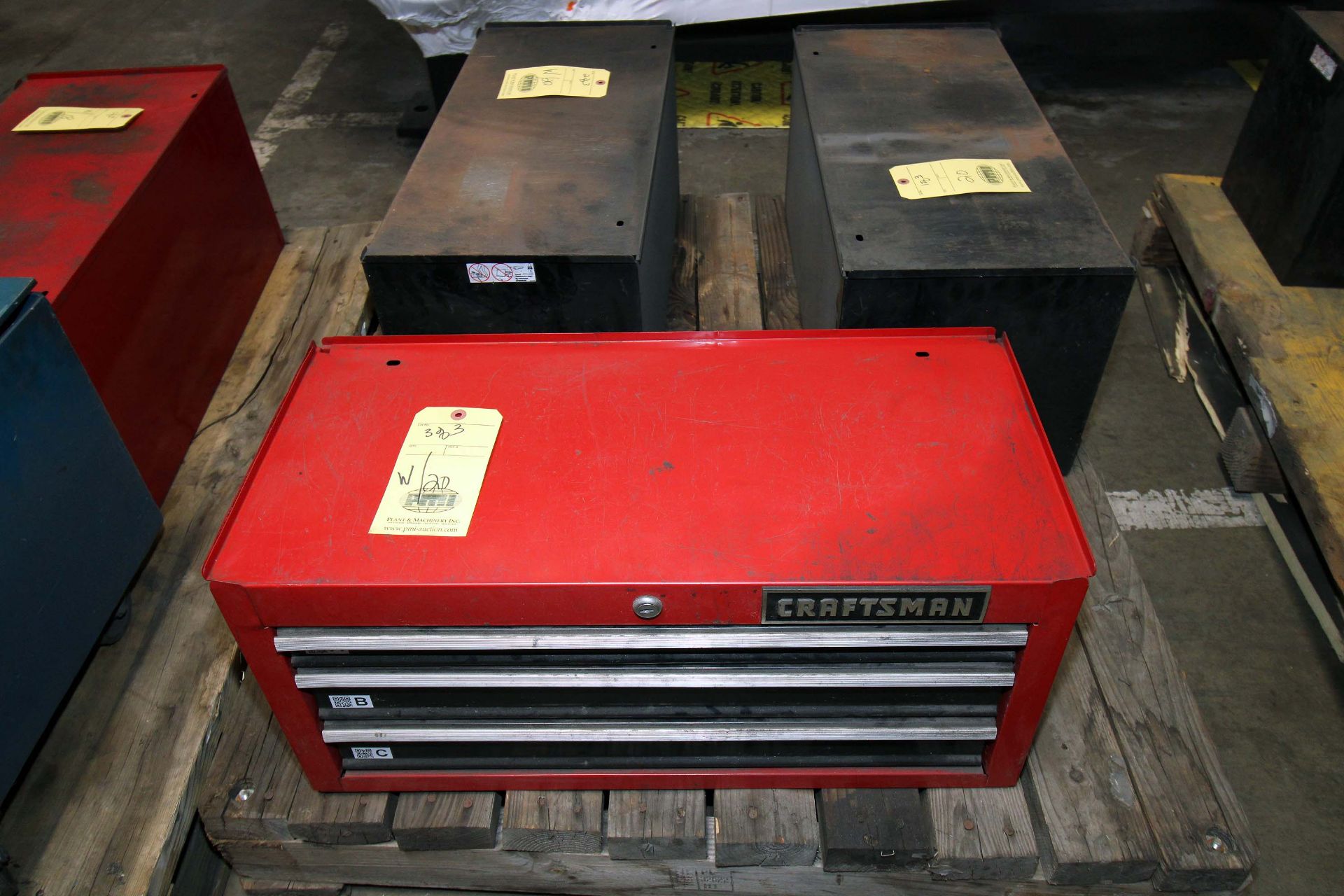 LOT OF TOOL CHESTS (3): Craftsman, 3-drawer