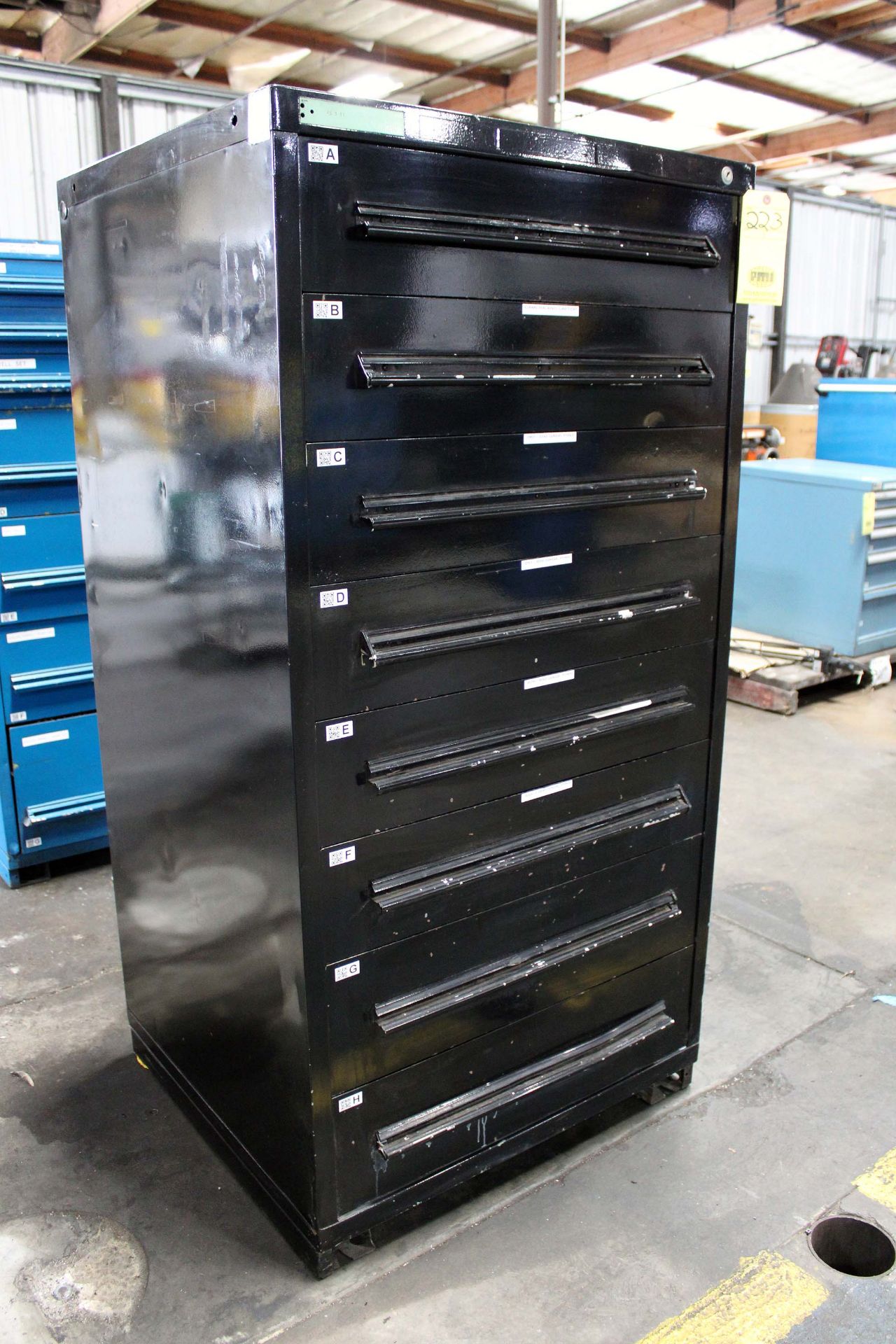 CABINET, 8-drawer, 30" x 28" x 60" ht.