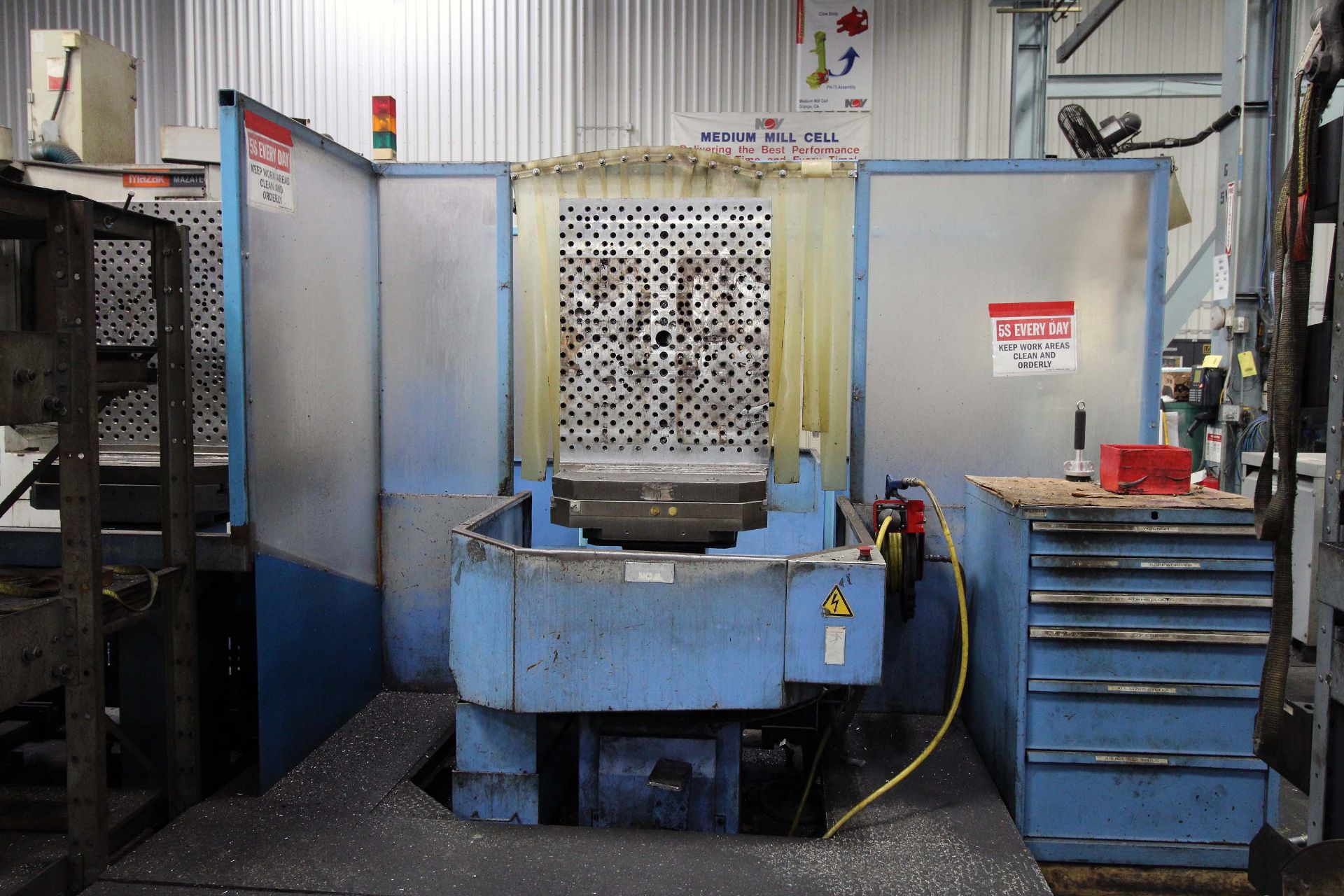 LINEAR PALLET HORIZONTAL MACHINING CELL, MAZAK PALLETECH CONSISTING OF: (3) MAZAK MAZATEK MDL. FH680 - Image 6 of 26