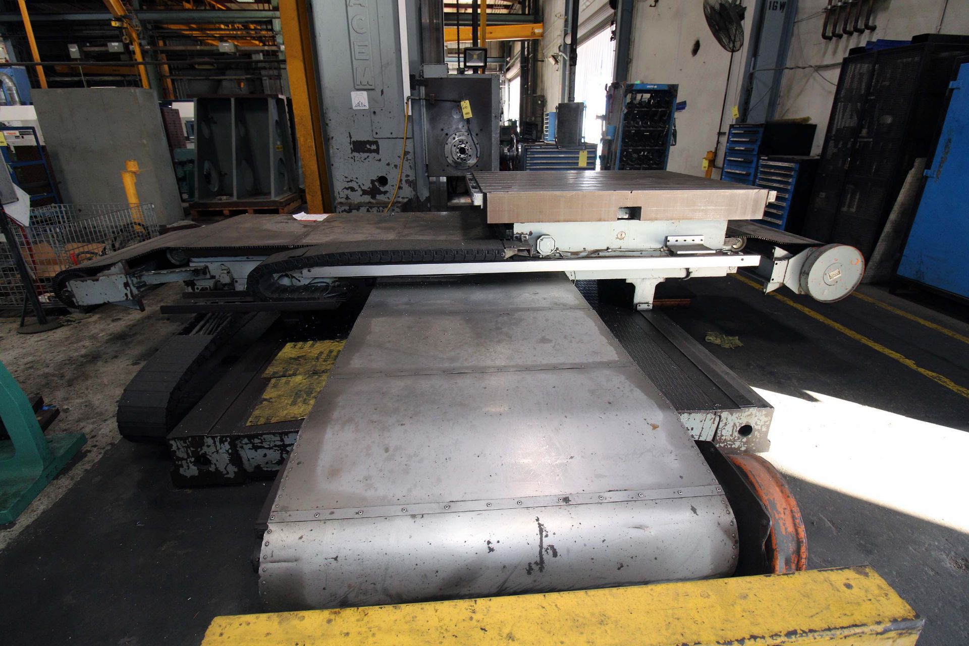 TABLE TYPE HORIZONTAL BORING MILL, SACEM HERCULES MDL. MST130, new 1980, 55” x 63-3/4” built-in - Image 2 of 10