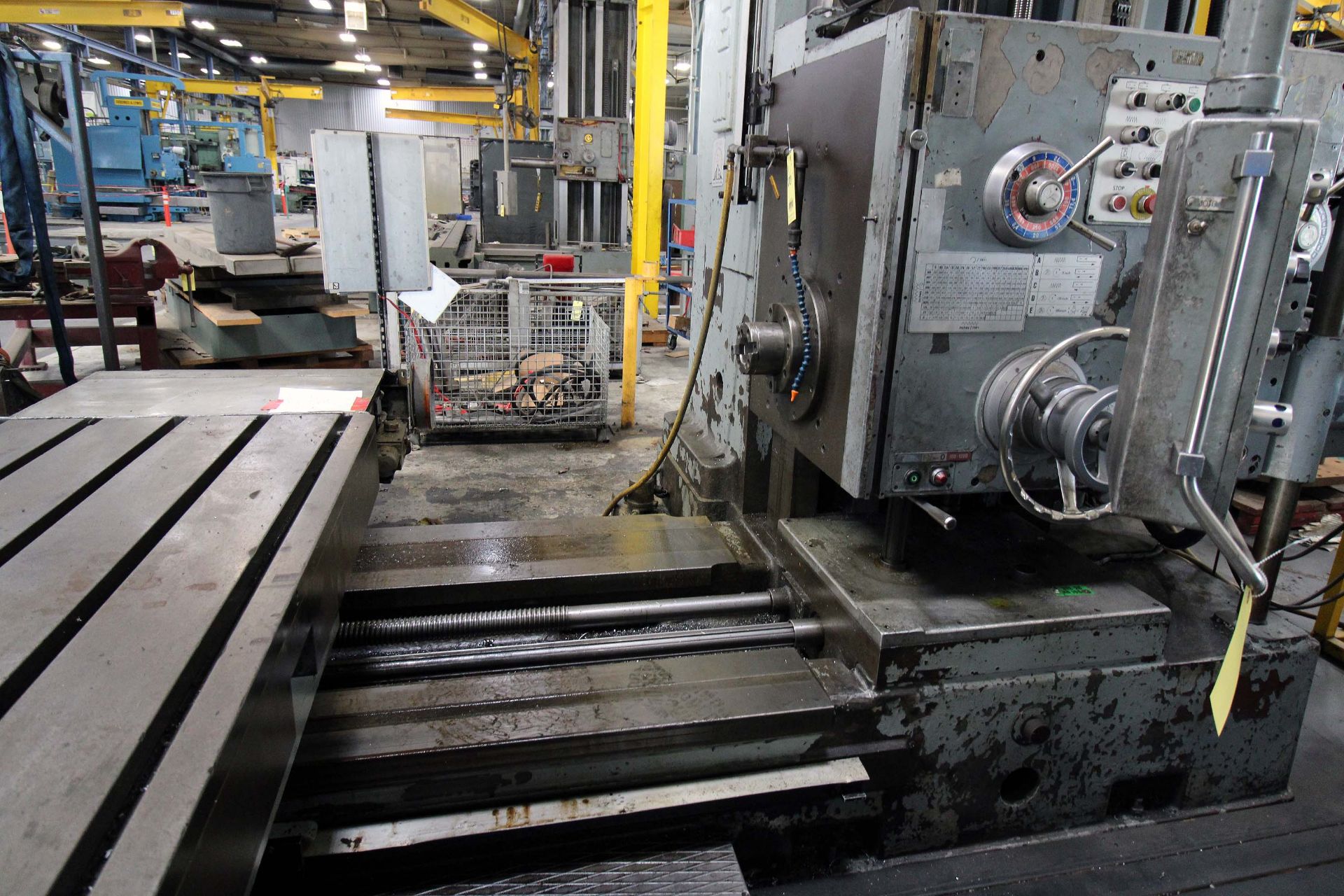 TABLE TYPE HORIZONTAL BORING MILL, SACEM HERCULES MDL. MST130, new 1980, 55” x 63-3/4” built-in - Image 7 of 10