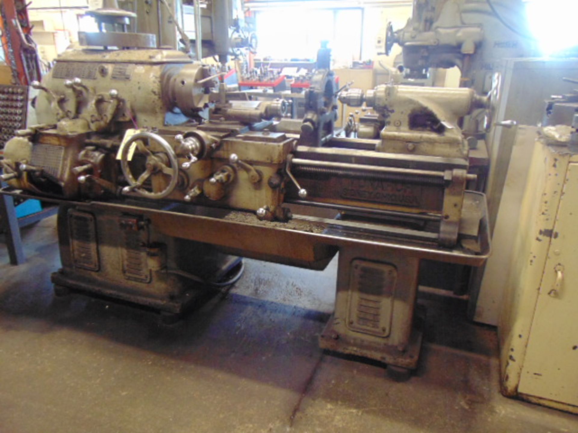 LATHE, MONARCH 16-1/2” X 30” MDL. 14C ENGINE, 10” dia. 3-jaw chuck, S/N 27972