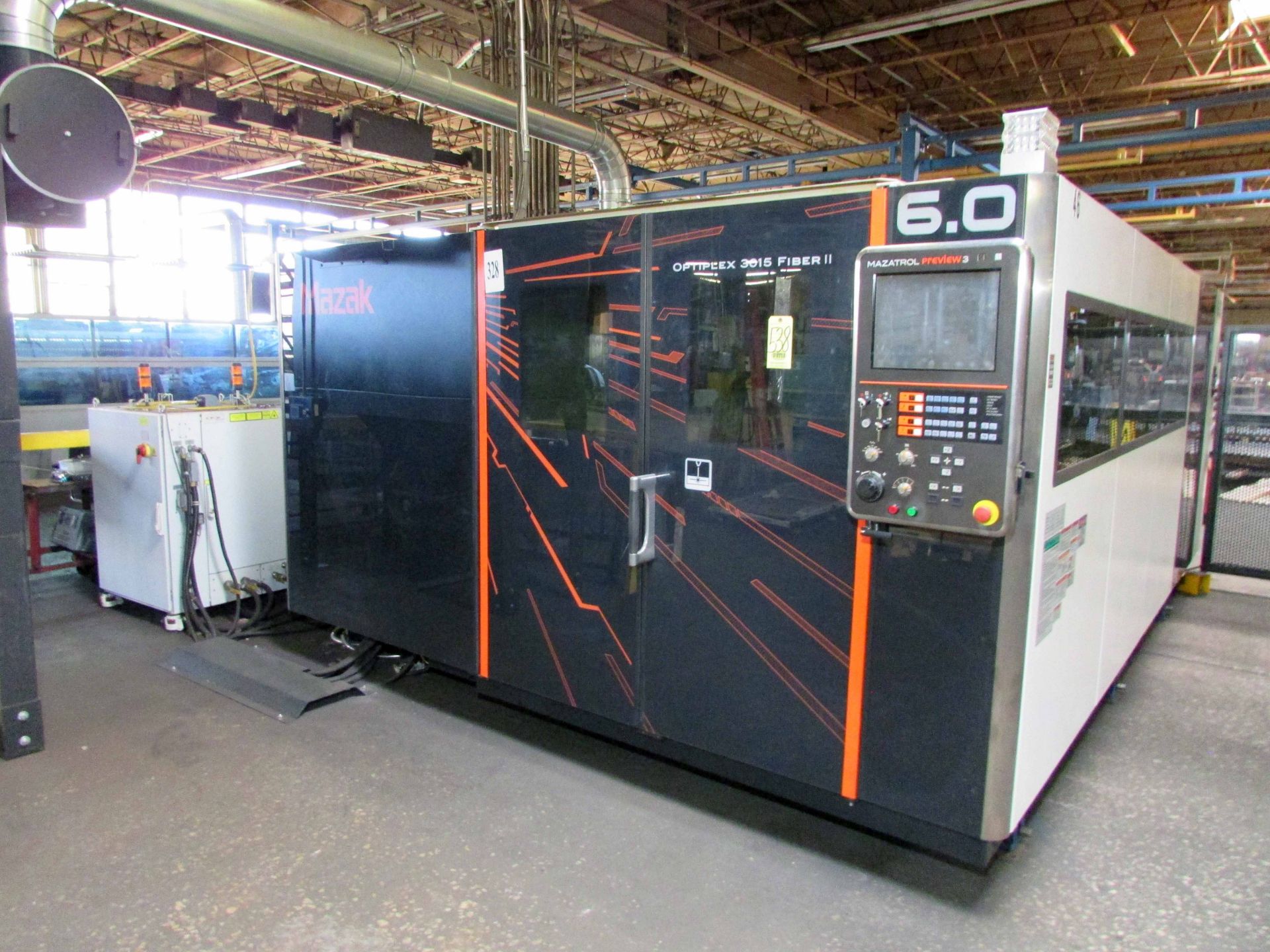 CNC LASER, MAZAK MDL. OPTIFLEX 3015 FIBER II, new 11/2016, Mazatrol Preview 3 CNC control, 60” x - Image 4 of 25