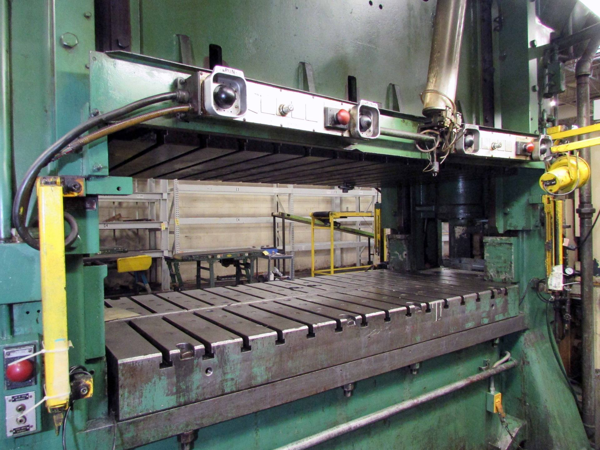 STRAIGHT SIDE 2-POINT ECCENTRIC GEARED PRESS, MINSTER 300 T. CAP. MDL. E2-300-96-48 “HEVI-STAMPER” - Image 20 of 23