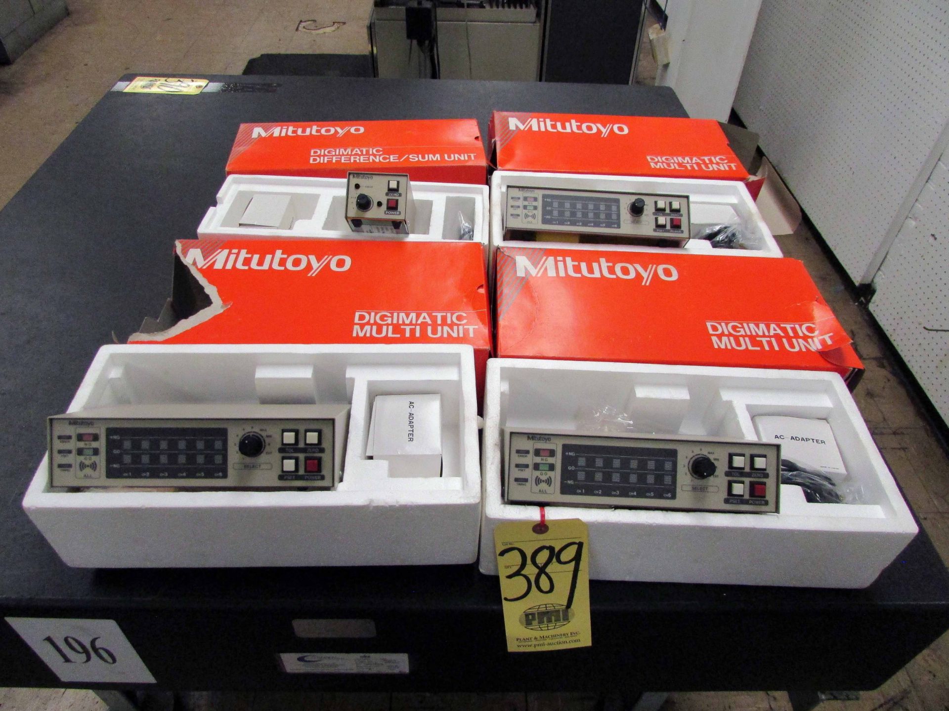 LOT OF DIGIMATIC MULTI UNIT, MITUTOYO MDL. SD-M1 (3), w/ (1) Mitutoyo SD-UI Digimatic difference/