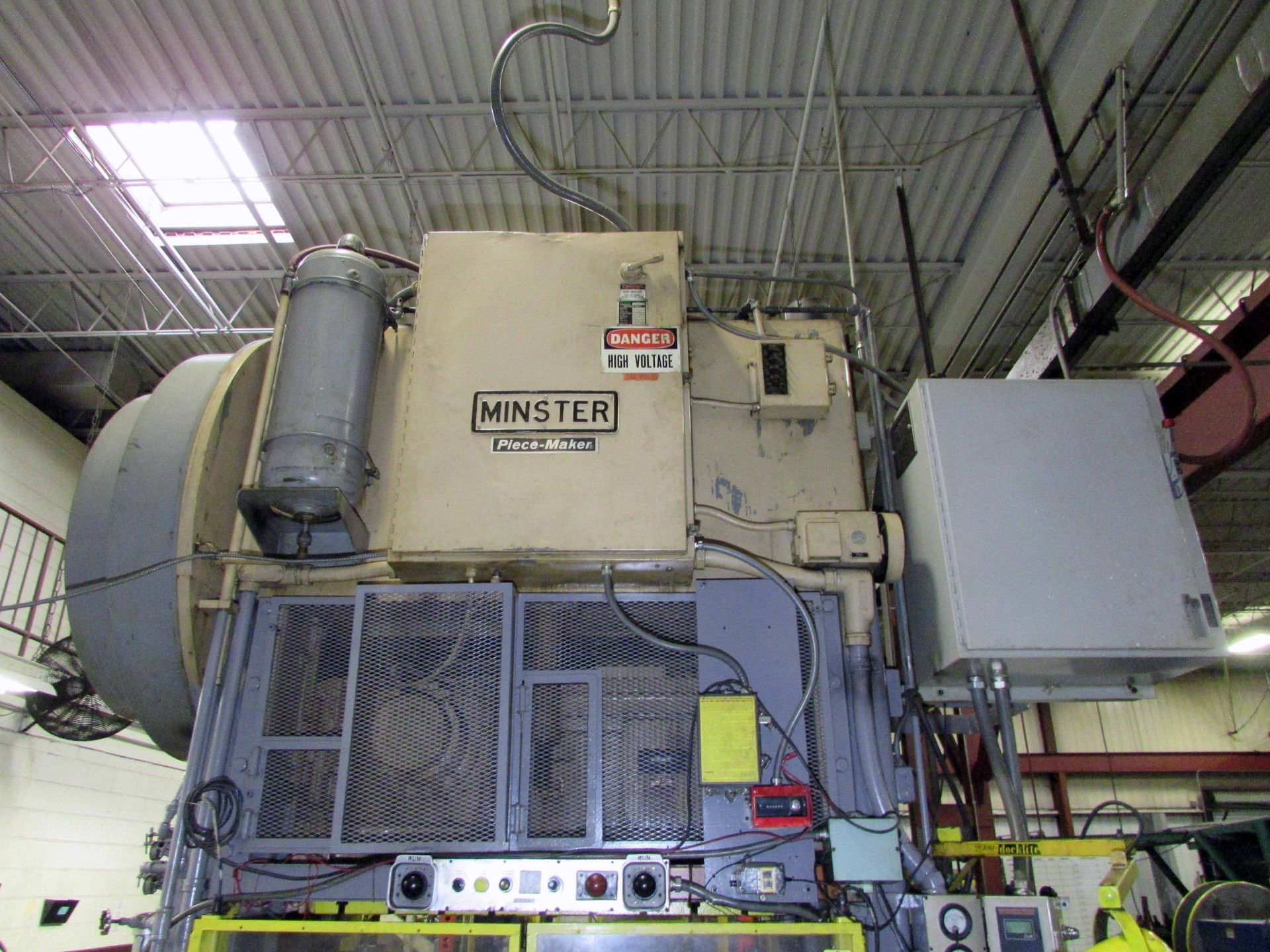 HIGH SPEED PRESS, MINSTER PIECEMAKER 150 T. CAP. MDL. P2-150, 6” stroke, 4” slide adj., 24” shut - Image 4 of 26