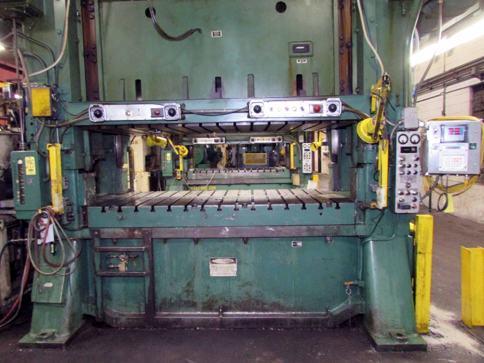 STRAIGHT SIDE 2-POINT ECCENTRIC GEARED PRESS, MINSTER 300 T. CAP. MDL. E2-300-96-48 “HEVI-STAMPER” - Image 3 of 23