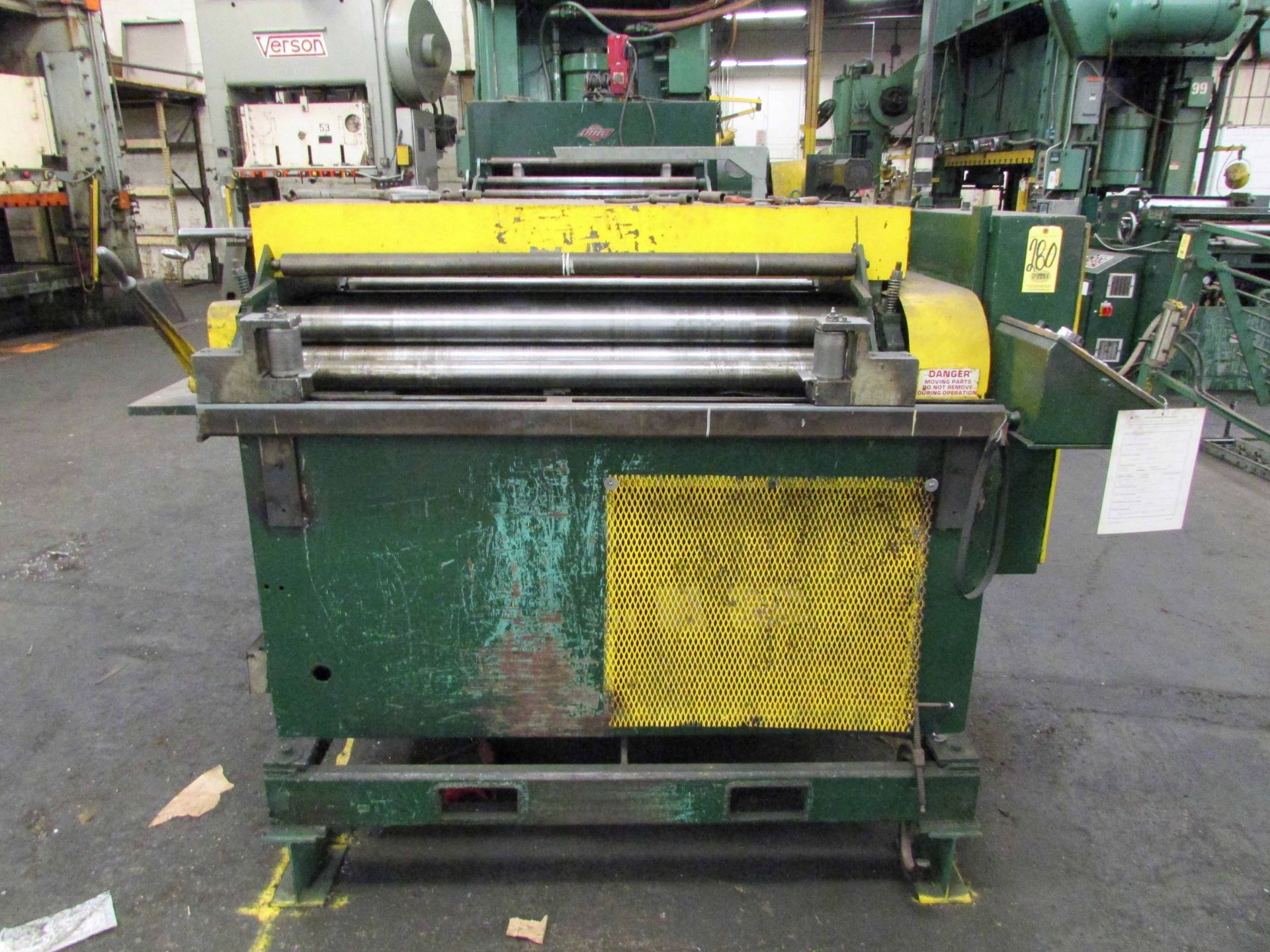 COIL STRAIGHTENER, EGAN MDL. 648-16, 48", entry & exit pinch rolls, S/N 2020 - Image 2 of 11