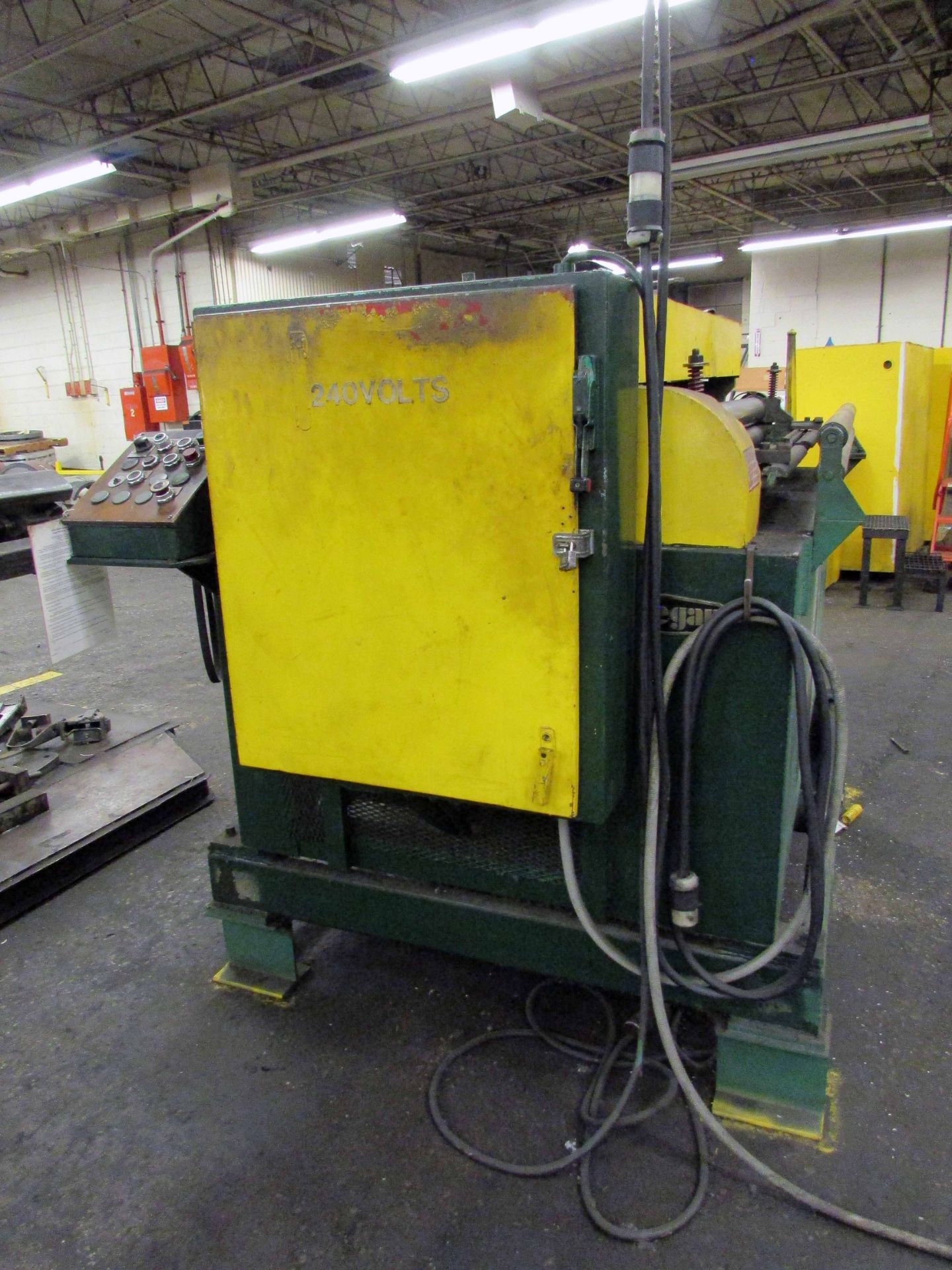 COIL STRAIGHTENER, EGAN MDL. 648-16, 48", entry & exit pinch rolls, S/N 2020 - Image 9 of 11