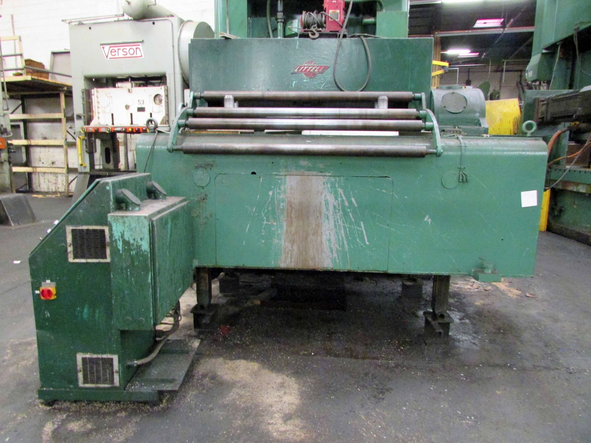 PRESS FEEDER, LITTELL SERVO ROLL FEEDER, 60” max. width, Indramat drive, guide rolls, edge guides, - Image 4 of 8