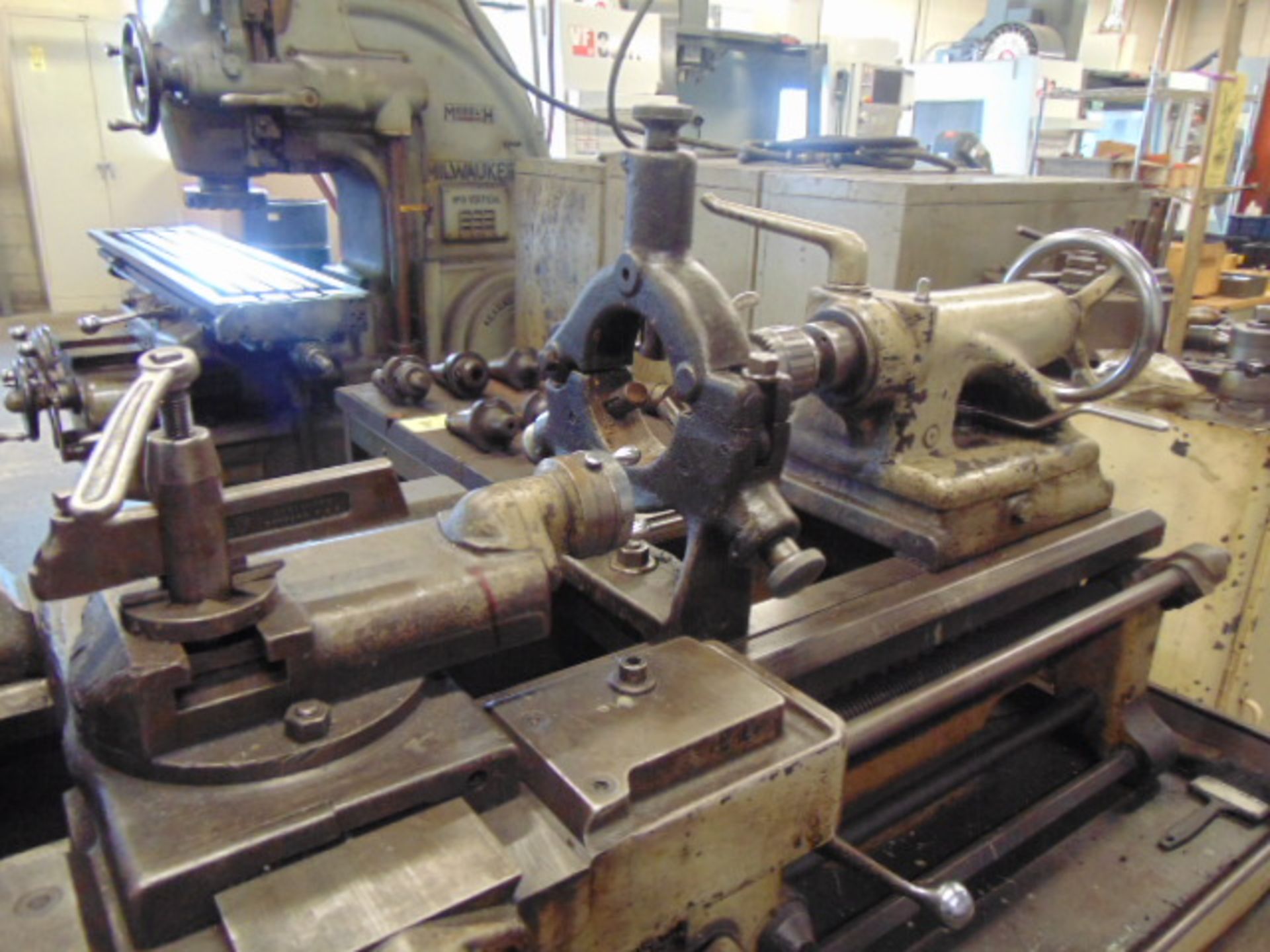 LATHE, MONARCH 16-1/2” X 30” MDL. 14C ENGINE, 10” dia. 3-jaw chuck, S/N 27972 - Image 3 of 10