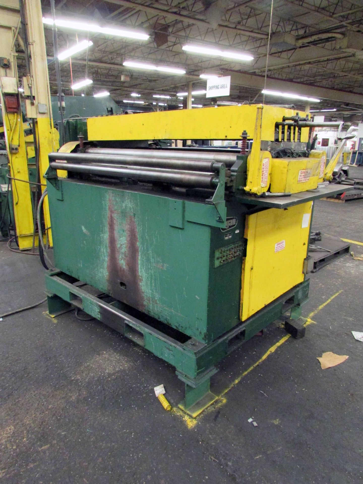 COIL STRAIGHTENER, EGAN MDL. 648-16, 48", entry & exit pinch rolls, S/N 2020 - Image 6 of 11