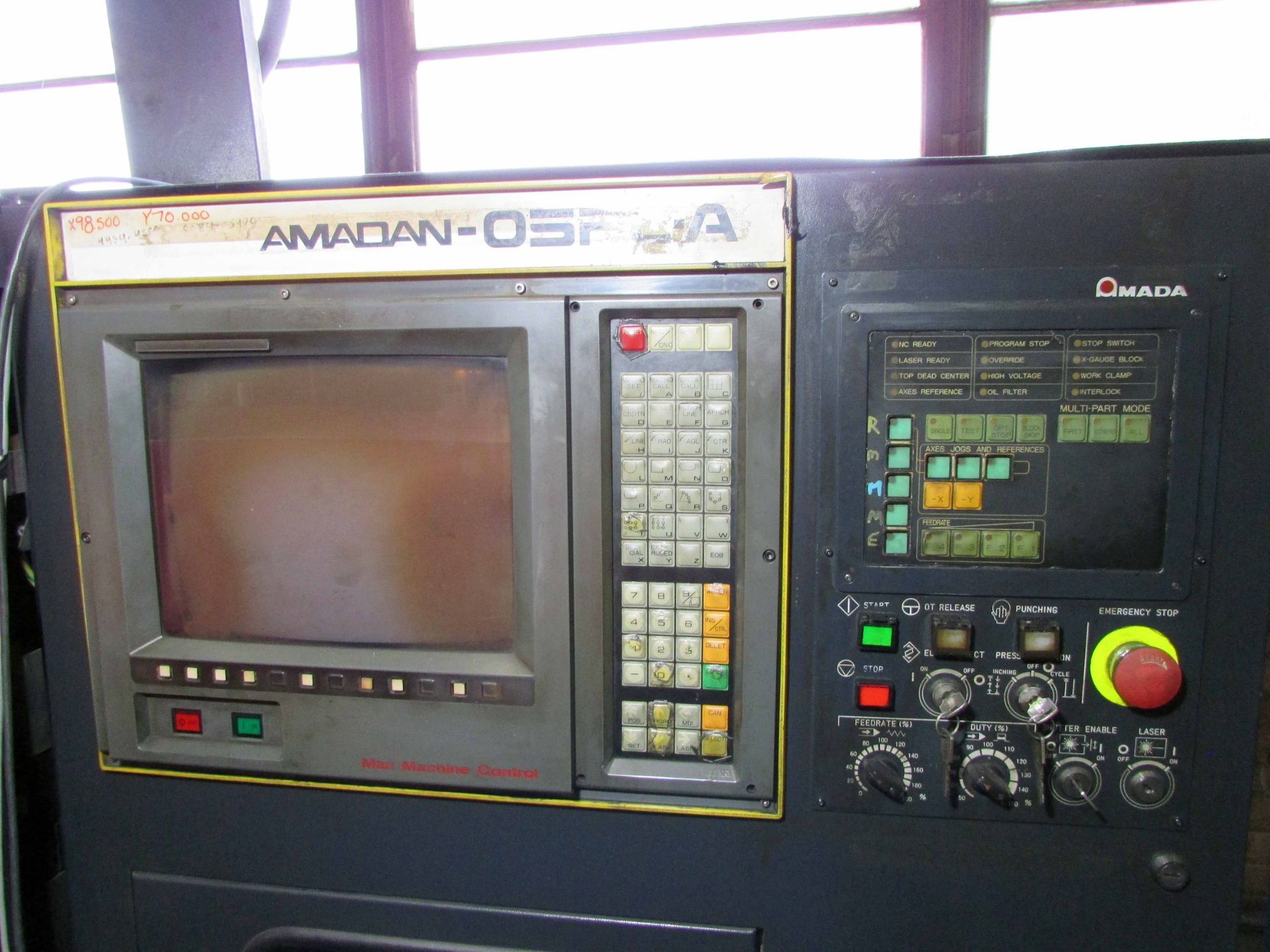 CNC LASER TURRET PRESS, AMADA APELIO MDL. AP2357F10, (1998), Fanuc 05PLA CNC control, Fanuc 2,000 - Image 17 of 19