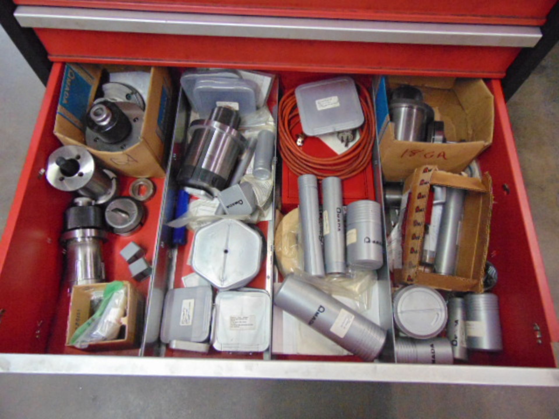 LOT OF PUNCH & DIE TOOLING, assorted, w/ tool cabinet - Image 10 of 10