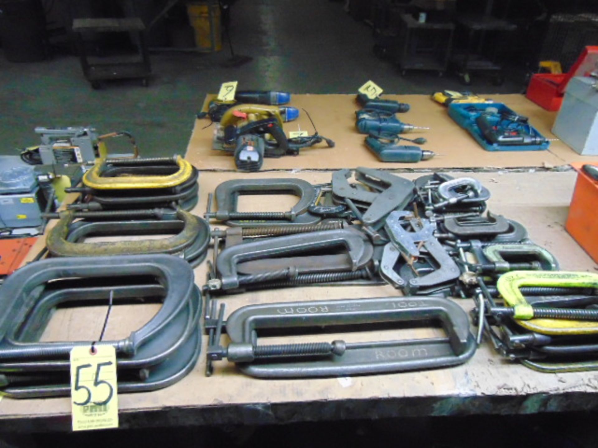 LOT OF C-CLAMPS, assorted