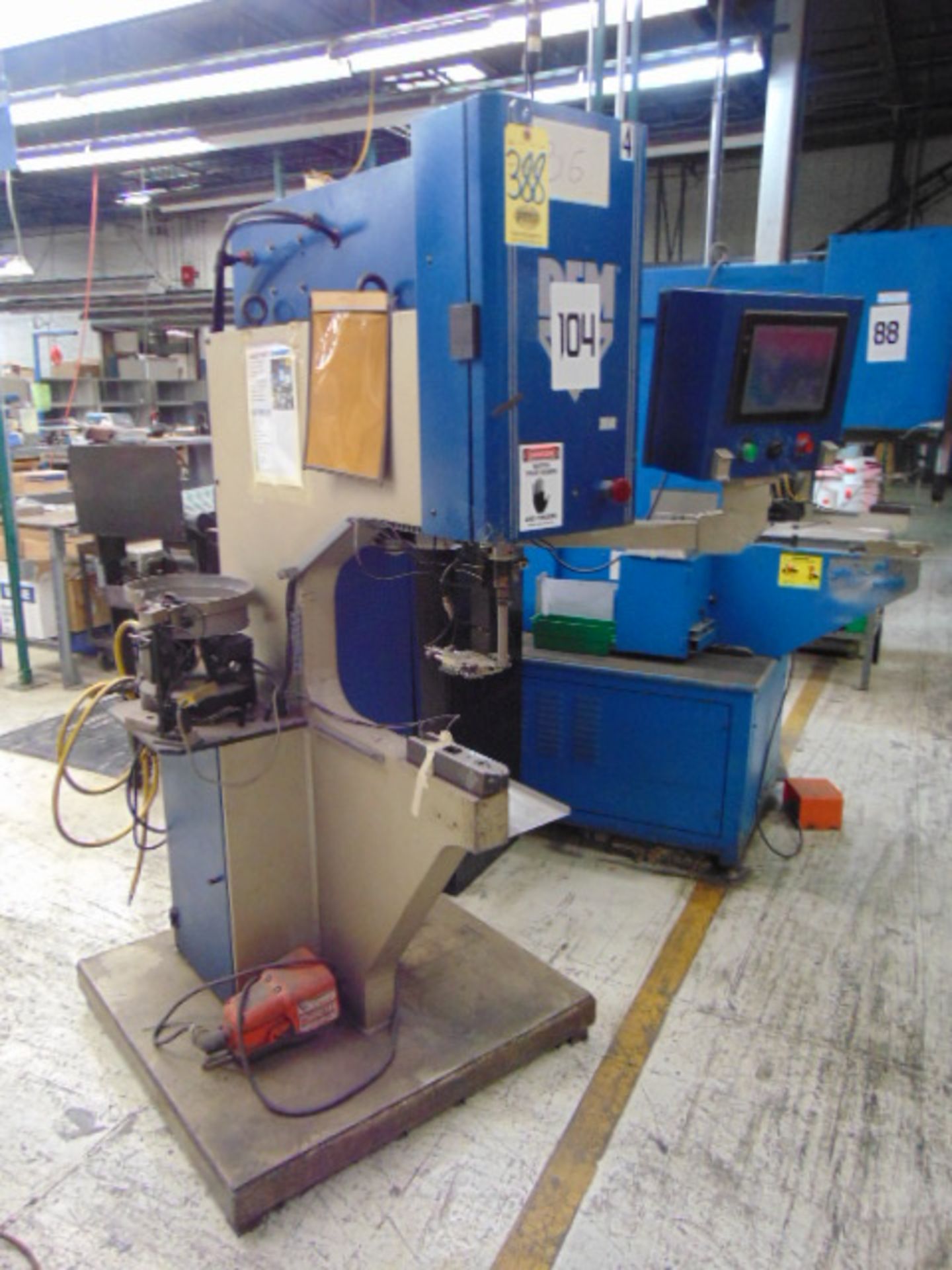 HARDWARE PRESS, PEMSERTER SERIES 2000A, new 1997, vibratory bowl feed, S/N 2013A-115 - Image 2 of 5