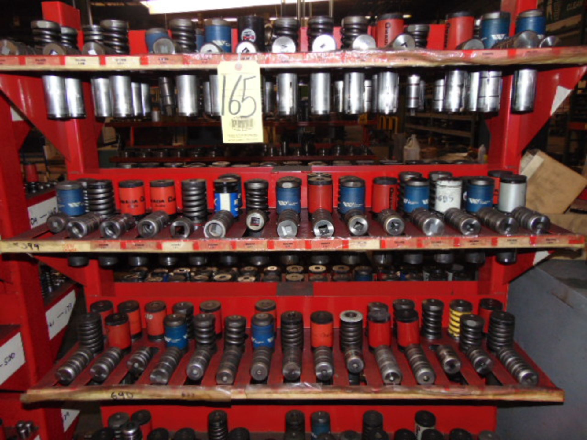 LOT OF PUNCH & DIE TOOLING, assorted, w/ rack - Image 3 of 7